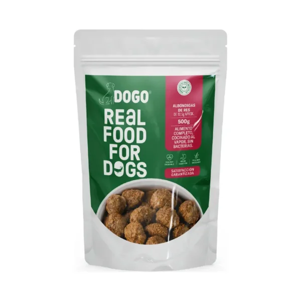Albondiga De Res X500g Dogo Comida Para Perro
