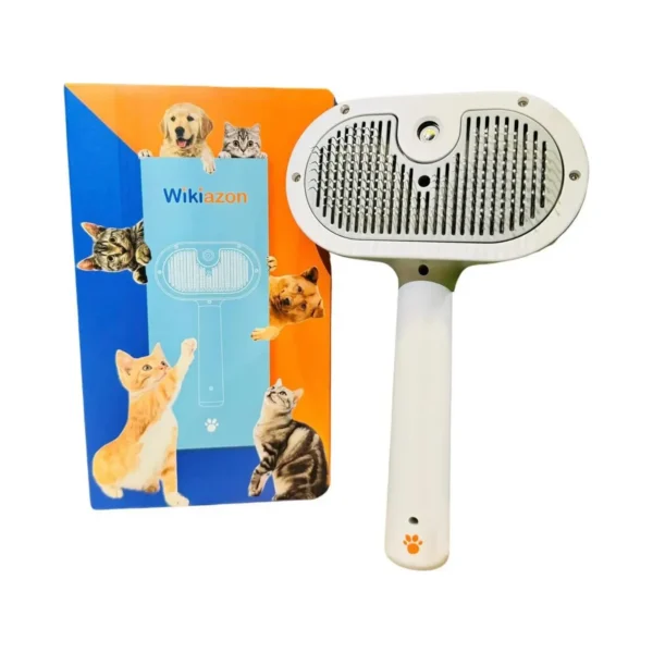 Wikiazon Cepillo Vapor Peinar Mascotas Gatos Perros Blanco