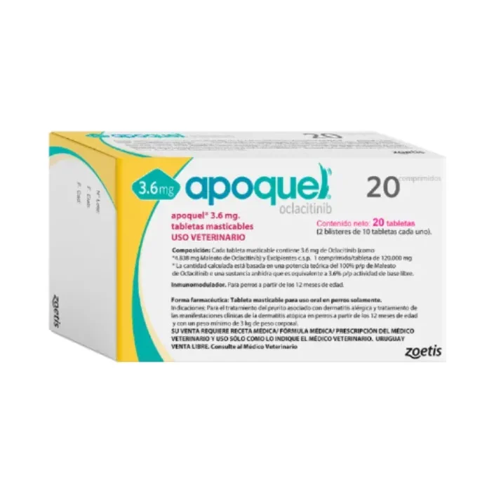 Apoquel 3.6 Mg Caja X20 Tabletas